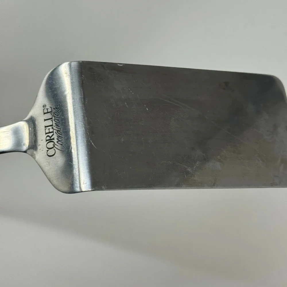 Corelle Coordinates Callaway Ivy‎ Stainless Steel Server Ceramic Handle Spatula
